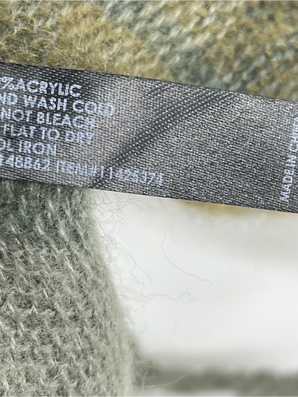 Torrid Outlander plaid scarf fringe wrap tartan